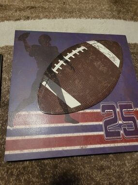 Vintage Football Wall Art - 2 Pieces